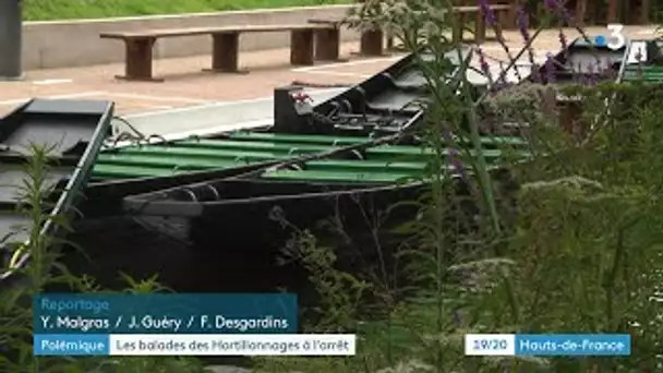 Les balades dans les hortillonnages d'Amiens à l'arrêt