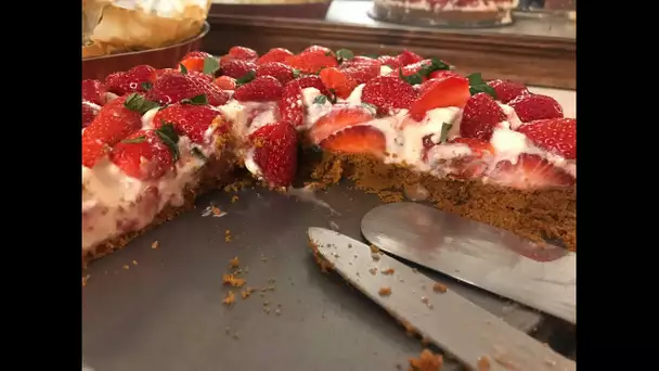 #RecetteConfinement 24 : tarte aux fraises sans cuisson 🍓