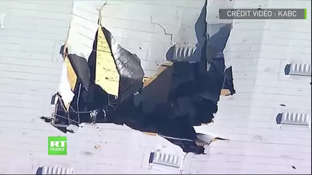 Californie : un F-16 s&#039;écrase sur un entrepôt