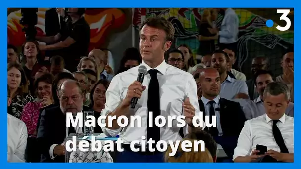 Visite de Macron à Marseille : débat citoyen des Marseillais avec le président