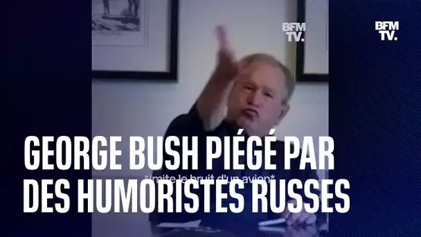 George bush piégé par des humoristes russes