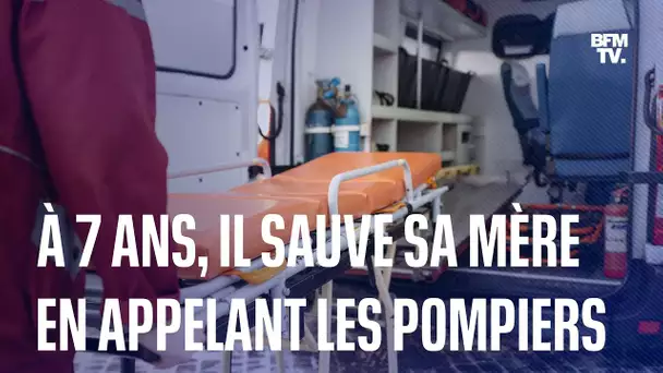 À 7 ans, il sauve sa mère inconsciente en appelant les pompiers