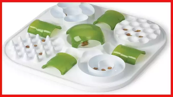 Catit Play Cat Treat Puzzle, Interactive Cat Toy, 43010, White