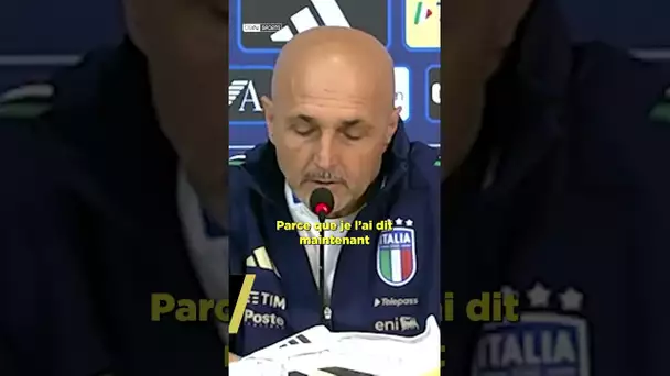 🇮🇹😢 Spalletti quitte la conférence de presse de l'Italie sous les applaudissements ! #Shorts