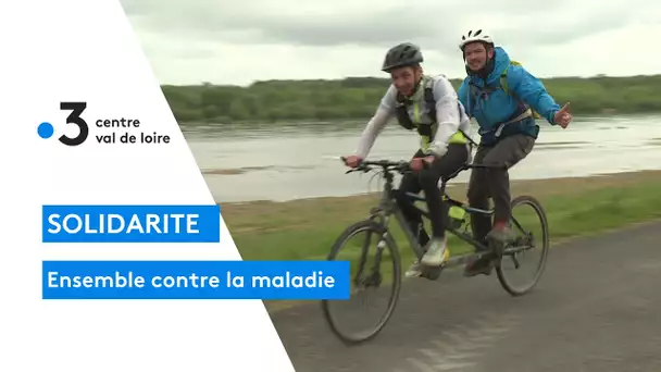 Solidarité : ils pédalent en tandem pour sensibiliser autour de la question du handicap invisible