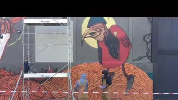 100Taur réalise la plus grande fresque de Toulouse