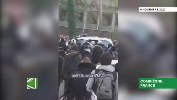 Compiègne : des policiers pris à partie devant un lycée Mireille Grenet