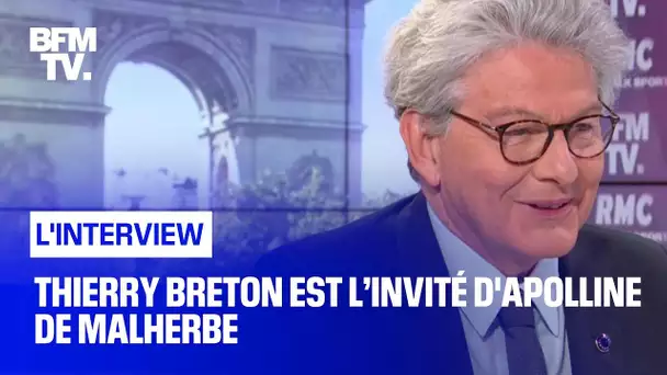 Thierry Breton face à Apolline de Malherbe en direct