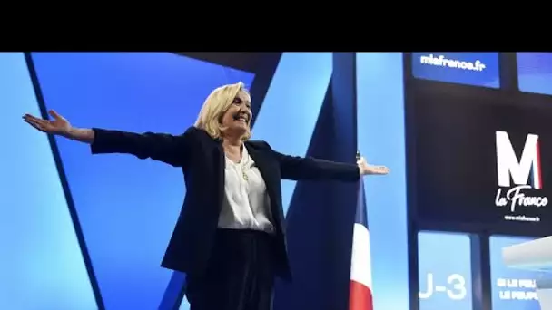 En meeting à Perpignan, Marine Le Pen appelle au vote pour faire "gagner le peuple" • FRANCE 24
