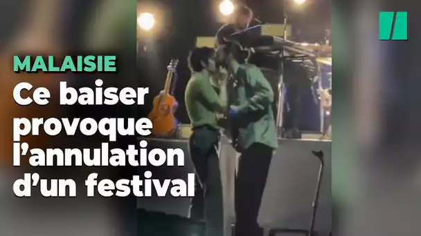 En Malaisie, ce baiser entre deux membres de "The 1975" provoque l'annulation d'un festival