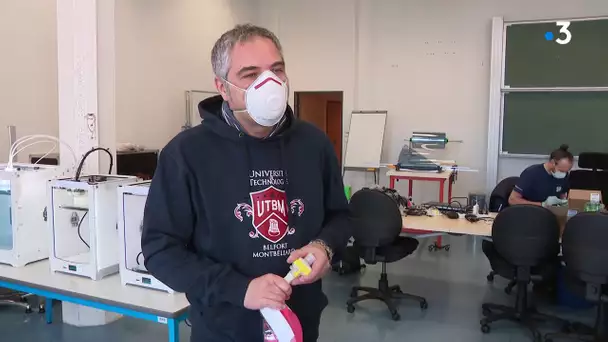 Masque Décathlon : L'aide précieuse de l'UTBM pour l’hôpital Nord Franche-Comté