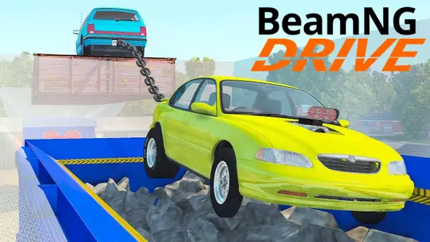 Je roule sur un CAMION CITERNE avec un TANK !! (BeamNG Experience Dangereuse)