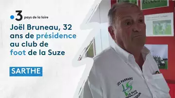 Sarthe : Joël Bruneau, 32 ans de présidence au club de foot de la Suze