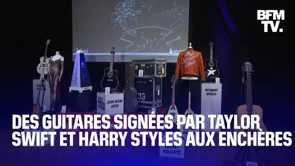 Des guitares signées par Taylor Swift et Harry Styles mises aux enchères lors des Grammy Awards
