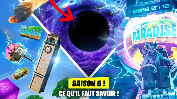 FORTNITE SAISON 5 : TOUT CE QU'IL FAUT SAVOIR ! (SAISON, MAP, OBJETS SUPPRIMES ET REINTRODUITS ..)