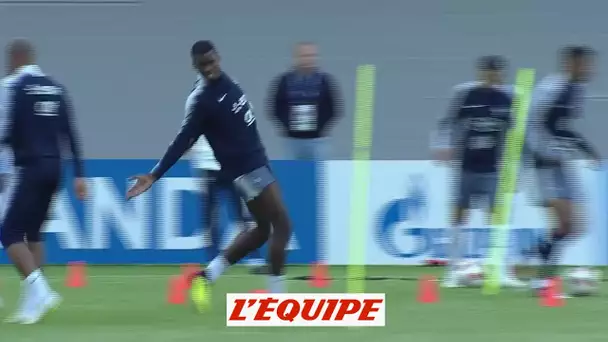 Griezmann et Varane se sont entraînés - Foot - CM 2018 - Bleus