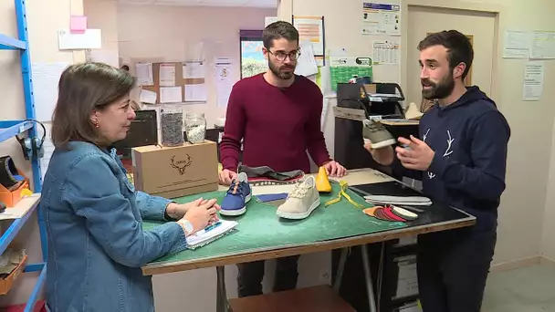 A Bourg-Achard, deux créateurs d'entreprise conçoivent des baskets recyclables