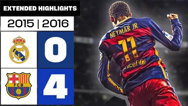 REAL MADRID 0-4 FC BARCELONA 2015/16 | RESUMEN ampliado