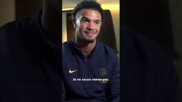 Quand Warren Zaïre-Emery apprend en direct que son maillot est en rupture de stock 😂 #PSG