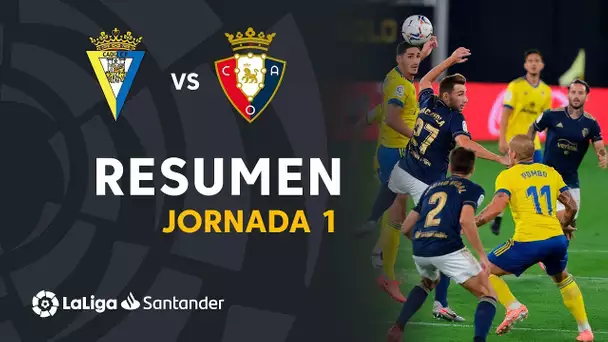 Highlights Cádiz CF vs CA Osasuna (0-2)