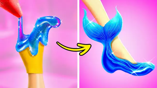 Astuces pour devenir une sirène 🧜‍♂️🧜‍♀️ Créations DIY de sirènes et queues de sirènes pour poupées