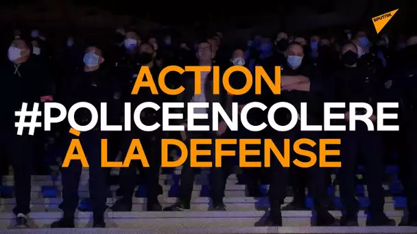 Action #PoliceEnColere au pied de la Grande Arche de la Défense