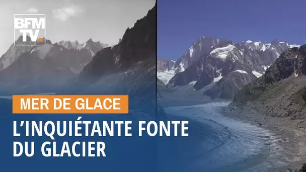 La Mer de Glace, site touristique des Alpes depuis le 18e siècle, fond à vue d'oeil