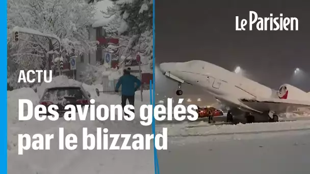 Munich paralysée par 40 centimètres de neige, les transports aériens et ferroviaires à l'arrêt