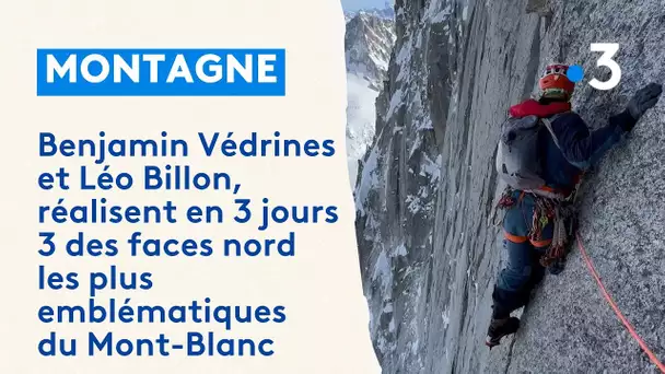 Les images de l'exploit de Benjamin Védrines et Léo Billon au Mont-Blanc