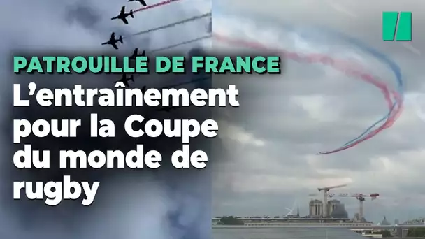 À Paris, la Patrouille de France a coloré le ciel ce lundi matin