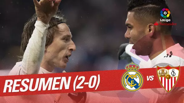 Resumen de Real Madrid vs Sevilla FC (2-0)