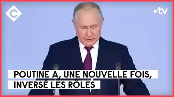 Le monde parallèle de Vladimir Poutine - L’édito de Patrick Cohen - C à vous - 21/02/2023