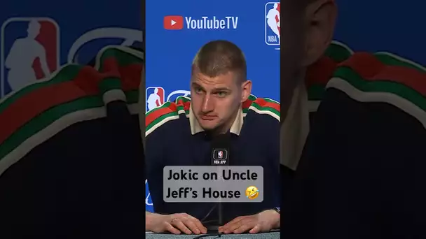 “He has a nice house” - HILARIOUS Jokic Answer On Jeff Green Hosting Team Dinner! 😂 | #Shorts