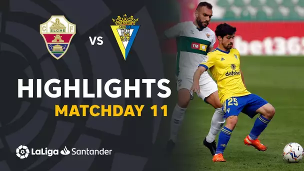 Highlights Elche CF vs Cádiz CF (1-1)