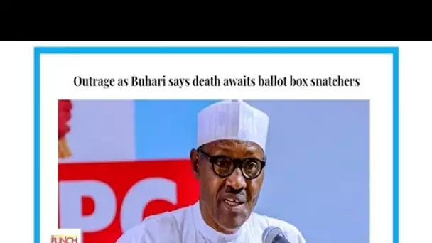 "Quand le président du Nigeria menace de mort les éventuels fauteurs de troubles"