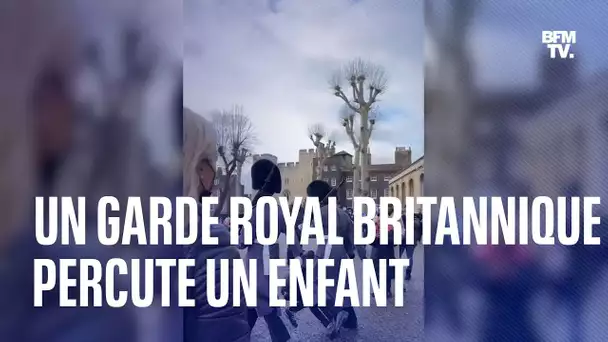 Un garde royal britannique percute un enfant