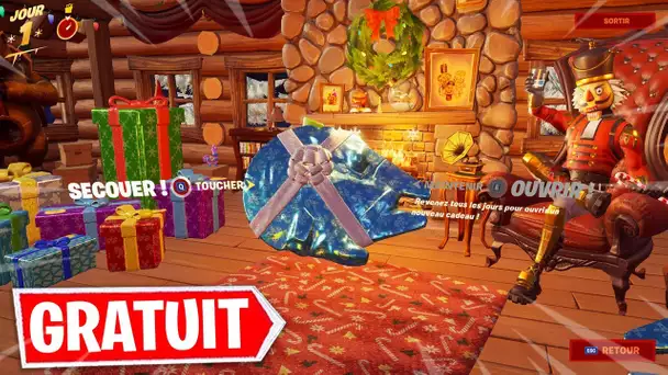 14 CADEAUX DE NOEL DANS LE CHALET DE FORTNITE ! (EVENEMENT NOEL 2019)