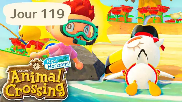 Jour 119 | ENFIN GULLIVER ROUGE (Gullivarrr) ! | Animal Crossing : New Horizons
