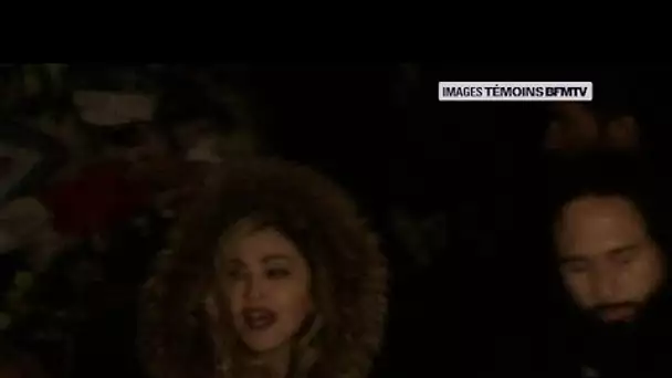 Madonna chante en hommage aux victimes place de la République