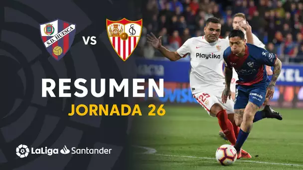 Resumen de SD Huesca vs Sevilla FC (2-1)