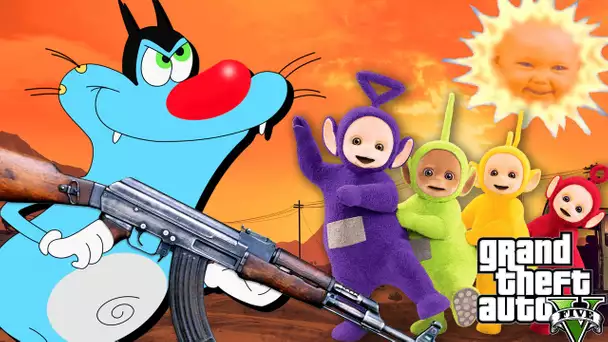 OGGY vs LES TÉLÉTUBBIES (GTA 5)