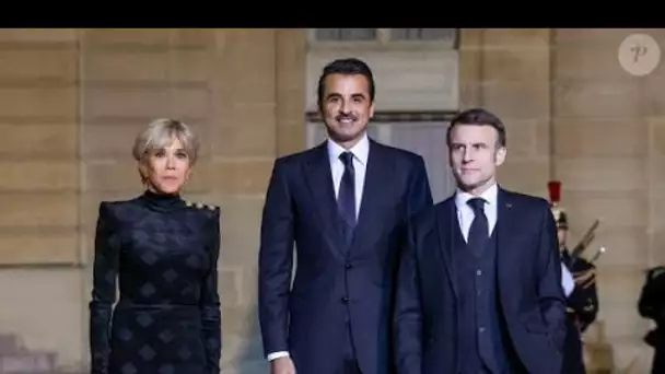 PHOTOS Brigitte Macron dans une robe soulignant sa fine silhouette aux côtés de Kylian Mbappé, taq