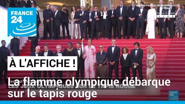 À l'Affiche à Cannes : la flamme olympique sur le tapis rouge ! • FRANCE 24