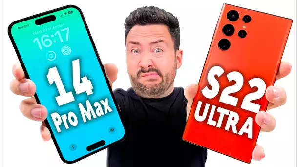 iPhone 14 Pro Max vs Galaxy 22 Ultra : le gros comparatif !