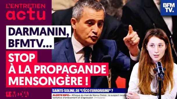 DARMANIN, BFMTV  : "STOP À LA PROPAGANDE MENSONGÈRE !"