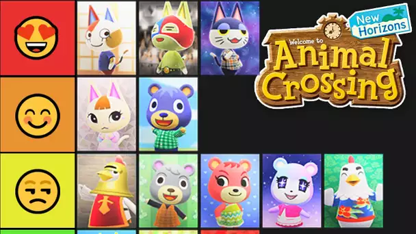 Ma TIERLIST discutable des Villageois d'Animal Crossing : New Horizons