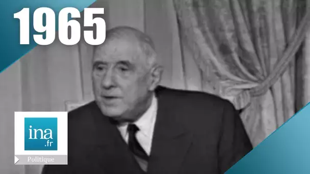 Charles de Gaulle - Campagne présidentielle 1965 (2ème tour) | Archive INA