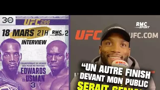 UFC 286 / EXCLU : ITW Leon Edwards "Si vous aimez les belles histoires, c’est le combat à regarder"