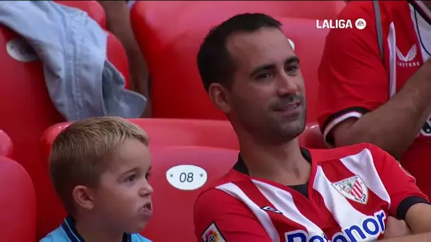 Calentamiento Athletic Club vs Cádiz CF