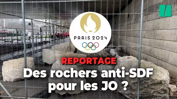Ces rochers anti-SDF à Paris font-ils partie du dispositif des Jeux Olympiques ?